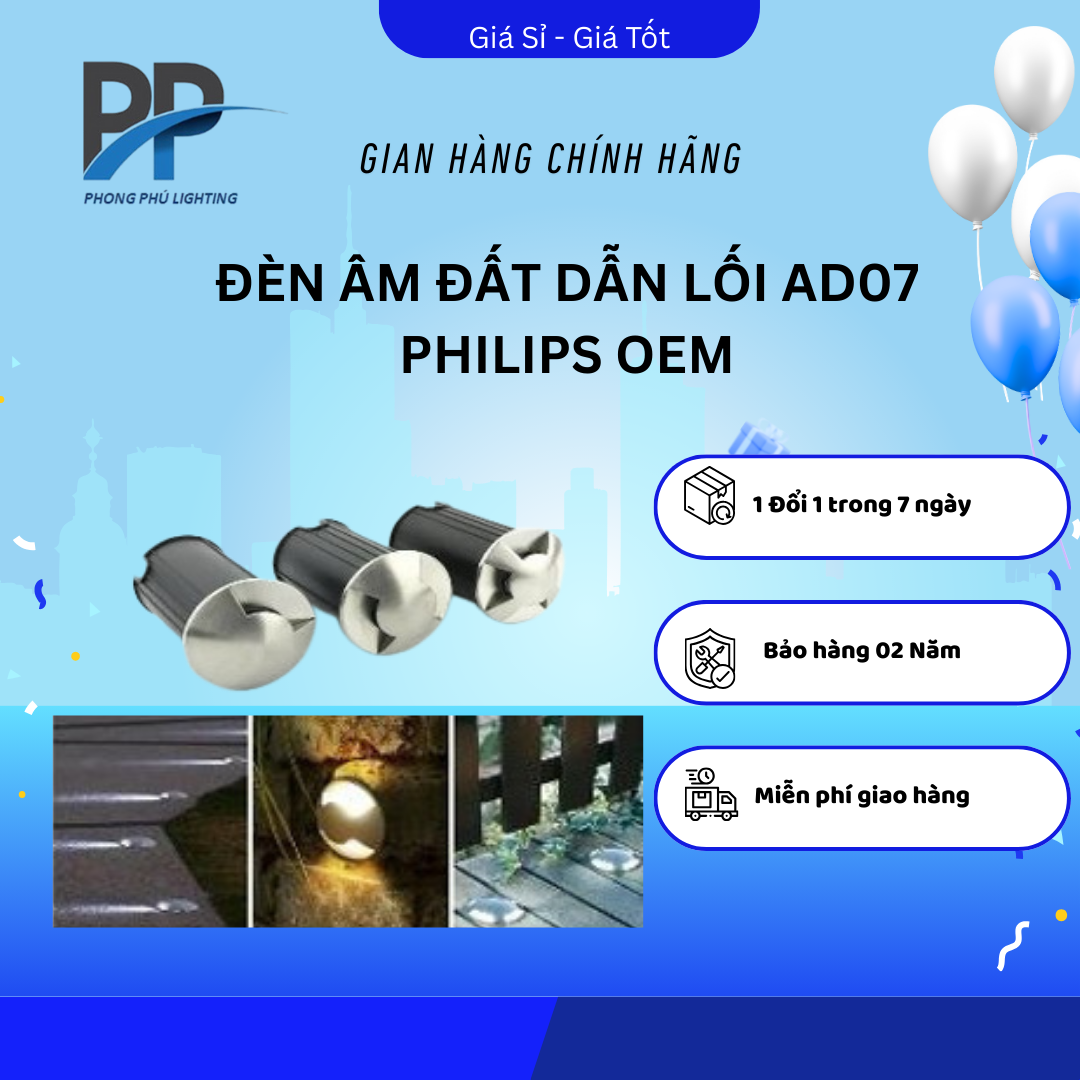 ĐÈN ÂM ĐẤT DẪN LỐI AD07 PHILIPS OEM